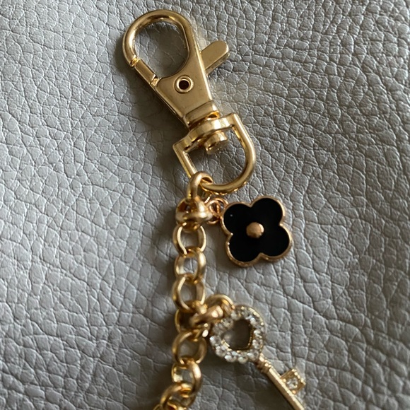 Padlock and key chain charm for purses - Picture 2 of 3